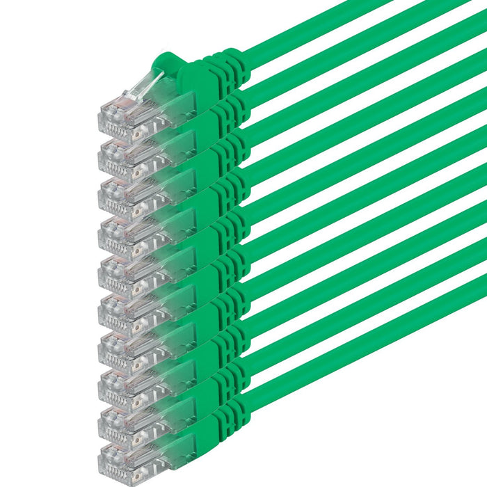 EAN 4016138557961 - 1aTTack 0.5m 2x RJ-45 Cat6 UTP M/M cable de red Verde 0,5 m U/UTP (UTP) imagen 1