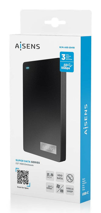 EAN 8435739901182 - AISENS ASE-2541B caja para disco duro externo Caja de disco duro (HDD) Negro 2.5" imagen 7