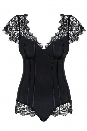 EAN 5901688213087 - Obsessive Moketta Body Negro Elastano, Poliamida imagen 2