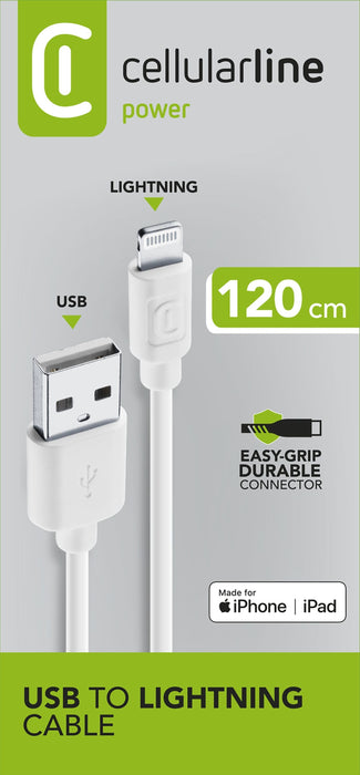 EAN 8018080175466 - Cellularline 8018080175466 1,2 m Blanco imagen 1