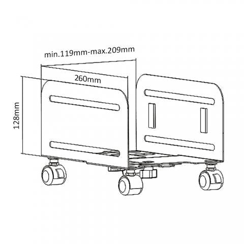 EAN 5902211113706 - Maclean Mount MC-851 Plataforma con ruedas giratorias imagen 6