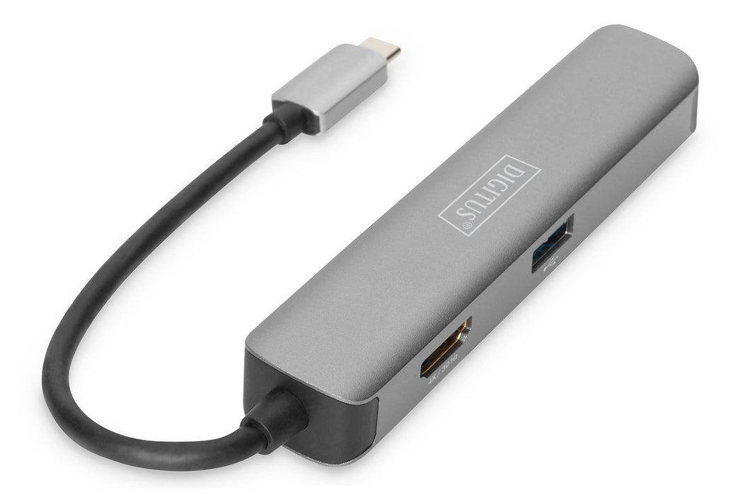 EAN 4016032472568 - Digitus DA-70891 base para portátil y replicador de puertos Alámbrico USB 3.2 Gen 1 (3.1 Gen 1) Type-C Gr imagen 4