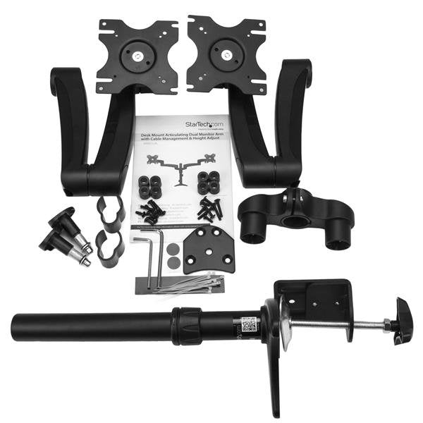 EAN 0065030858571 - StarTech.com ARMDUAL soporte para monitor 61 cm (24") Escritorio Negro imagen 8