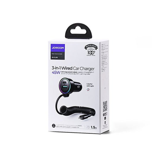 EAN 6956116744915 - JOYROOM JR-CL07 cargador de dispositivo móvil Universal Negro Encendedor de cigarrillos Carga rápida Auto imagen 2