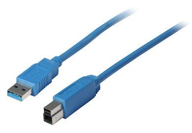 S-Impuls Usb-A Cable Adaptador, Usb-B, 3.0, Azul, 5m