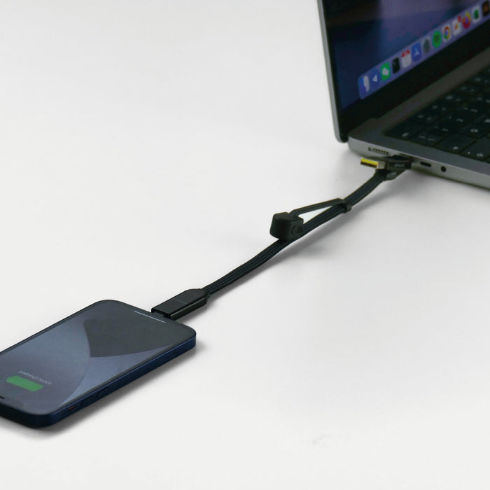 Rolling Square Incharge Xl Cable 30cm Black