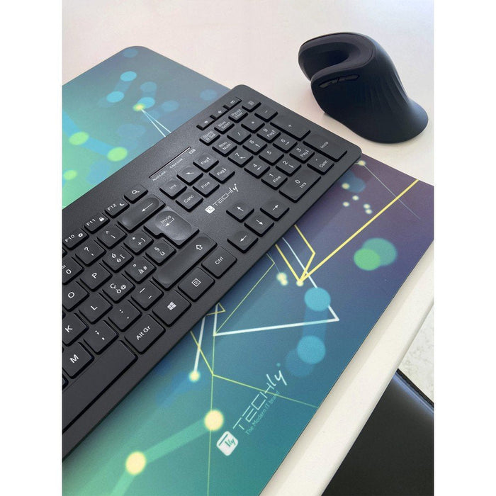 Techly Ictwc006-Us Teclado Inalámbrico Rf 2.4ghz Usb Chocolate