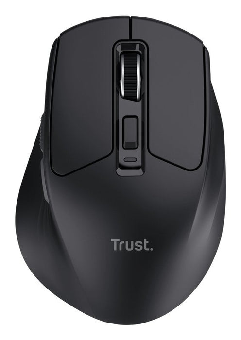 Mouse Trust Wireless Niven Bt/2.4ghz 7 Botones Silencioso 800-3200dpi Recargable Negro