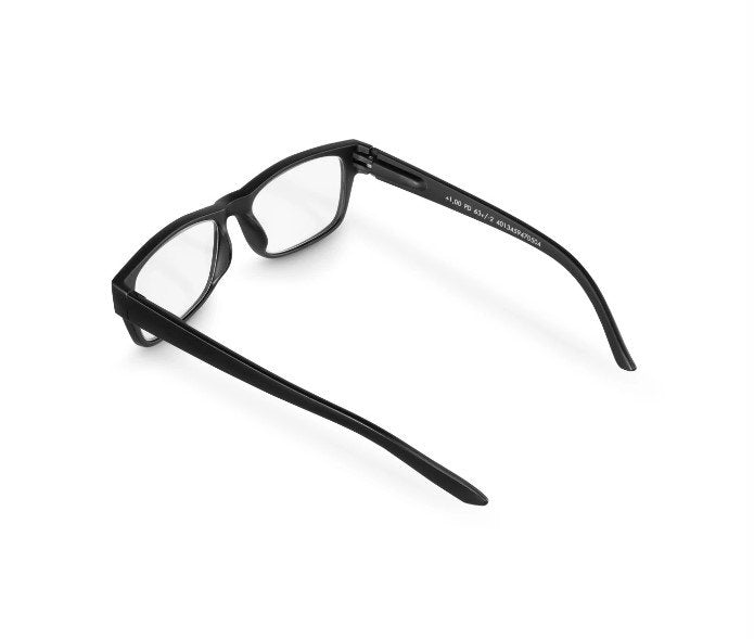 Hama Gafas De Lectura De +1.0 Dioptrias - Montura De Plastico Reciclado - Unisex - Negro