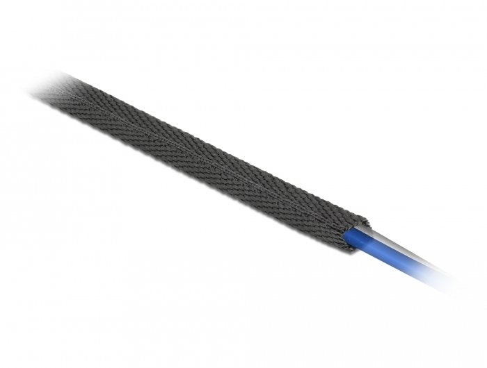 Tubo Termorretráctil De Tela Delock 2 Mx 25 Mm Tasa De Contracción 2: 1 Negro