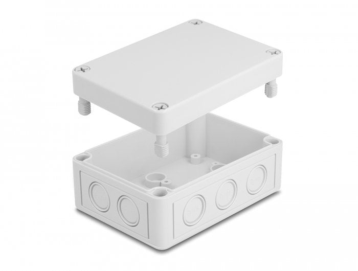Delock Carcasa De Instalación Con Entradas De Cable 130 X 93 X 57 Mm Gris