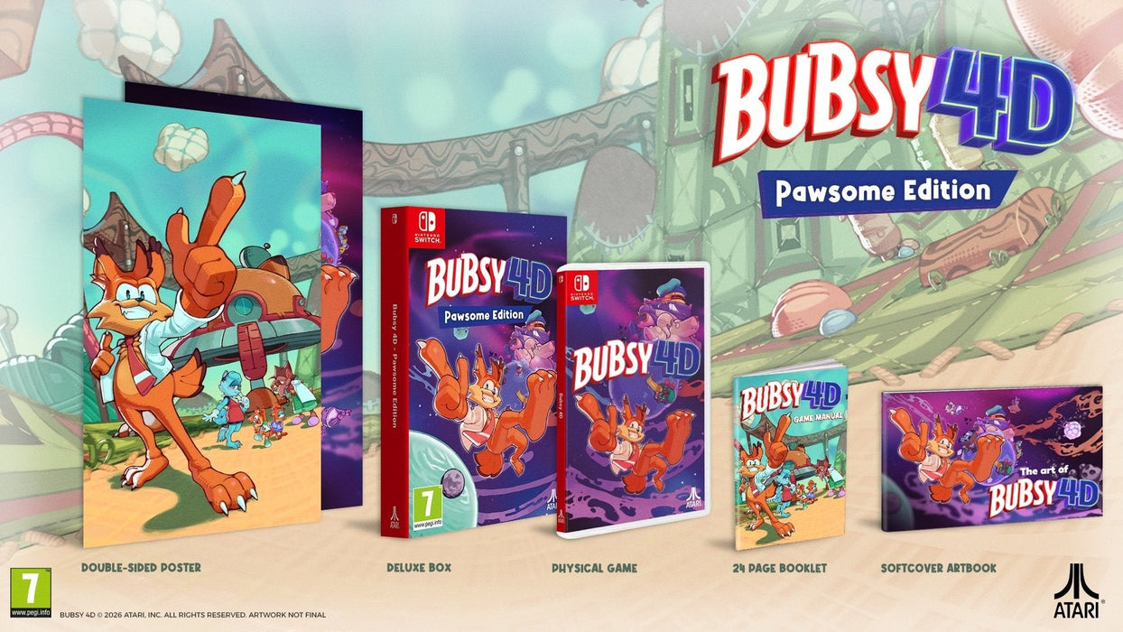 Juego Bubsy 4d Pawsome Edition - Switch Switch