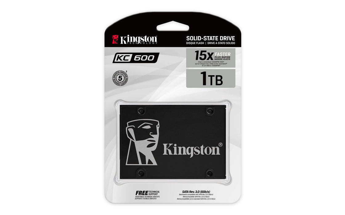 EAN 0740617300116 - Kingston Technology KC600 1 TB 2.5" Serial ATA III 3D TLC imagen 4