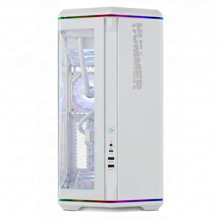 Caja Gaming Semitorre Nox Hummer Anvil Blanca