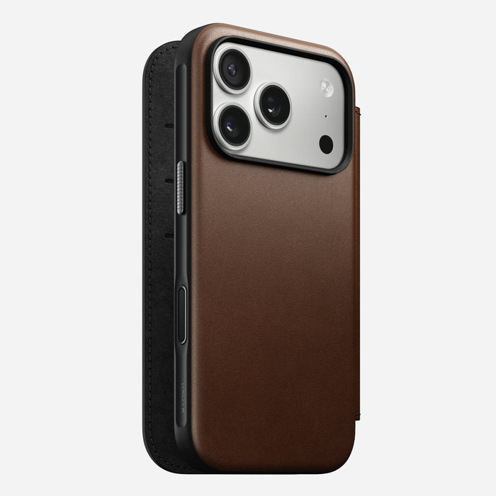 Nomad Magn. Leather Back Magsafe Iphone 17 Pro Max Rustic Brown H