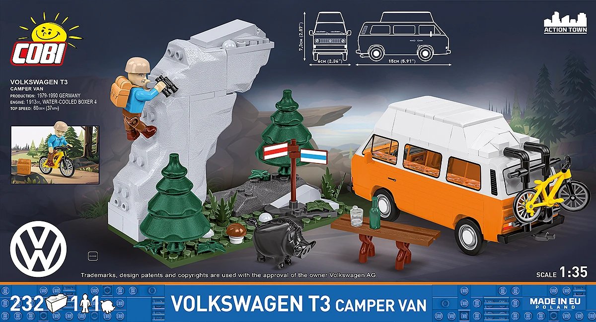 Cobi Volkswagen T3 Camper Van Cobi-24638