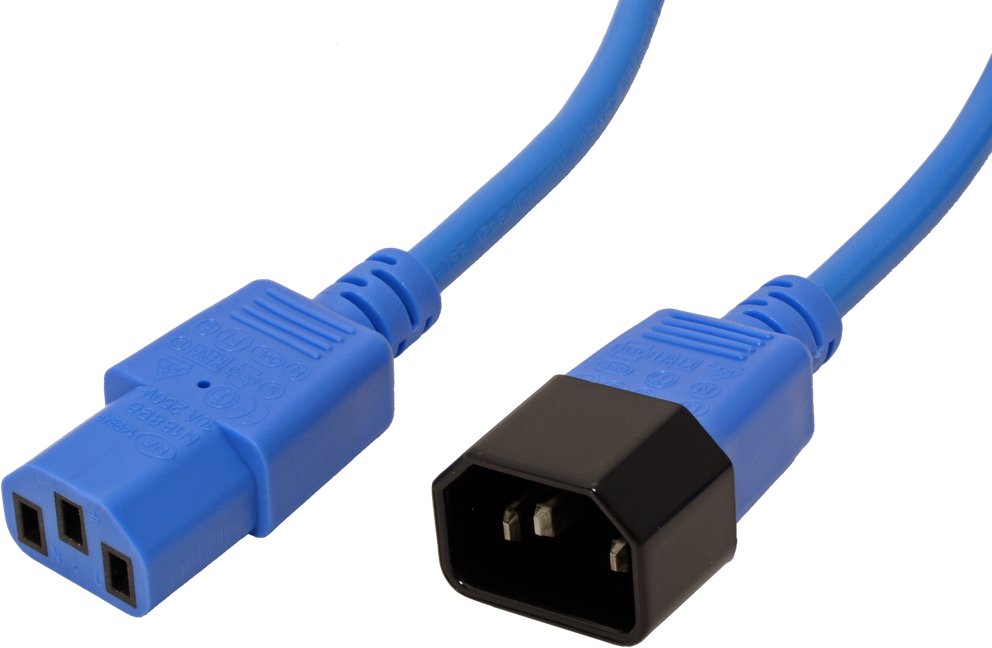 Roline Apparate-Verbindungscable Iec 320 C14 - C13 Blau 1,8m