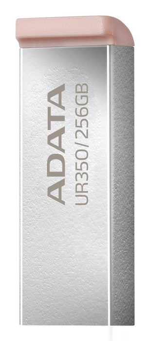 Adata Ur350-128g-Rsr/Bg, Lápiz Usb Níquel/Marrón