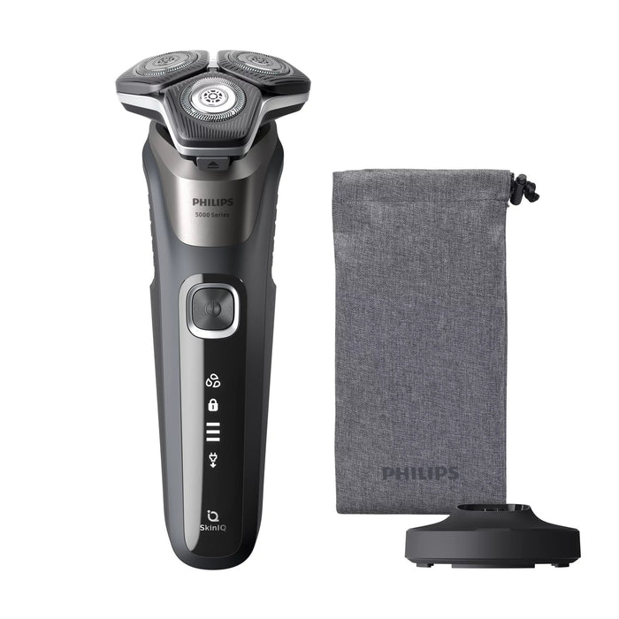 EAN 8720689021197 - Philips SHAVER Series 5000 S5887/13 afeitadora Máquina de afeitar de rotación Recortadora Gris imagen 1