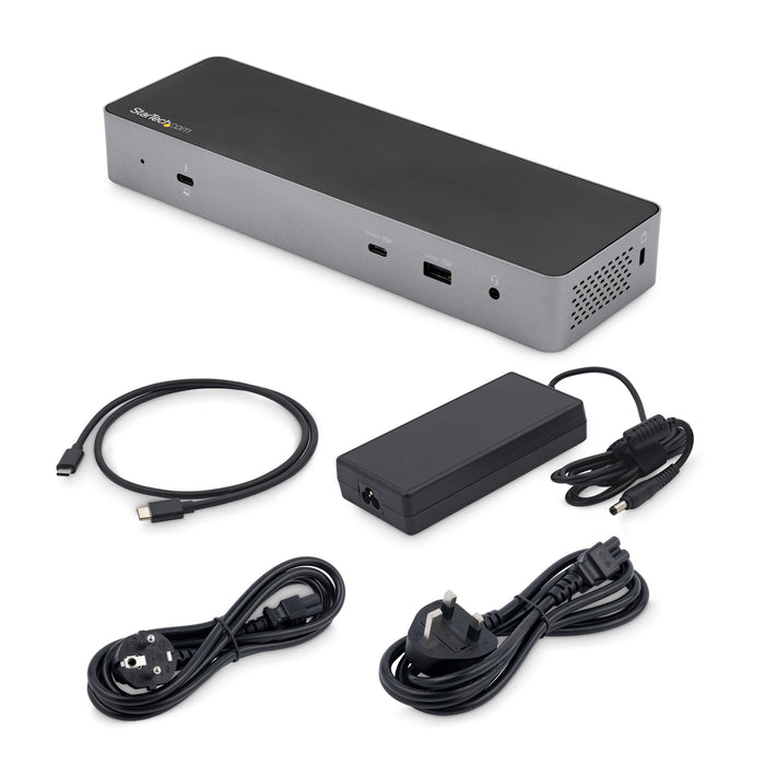 EAN 0065030880992 - StarTech.com TB3CDK2DHUE base para portátil y replicador de puertos Alámbrico Negro, Gris imagen 7