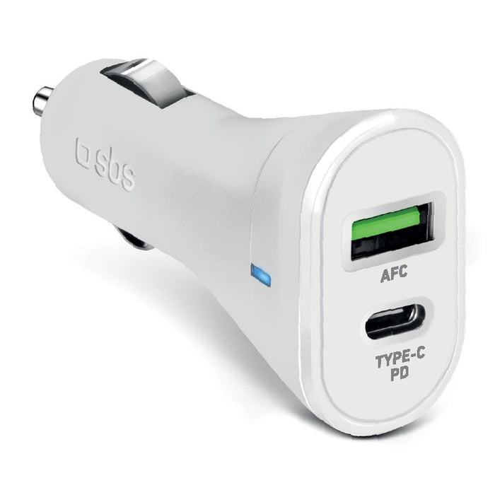 EAN 8018417324086 - SBS TECRPD20W cargador de dispositivo móvil Smartphone, Tableta Blanco Encendedor de cigarrillos Carga rá imagen 1