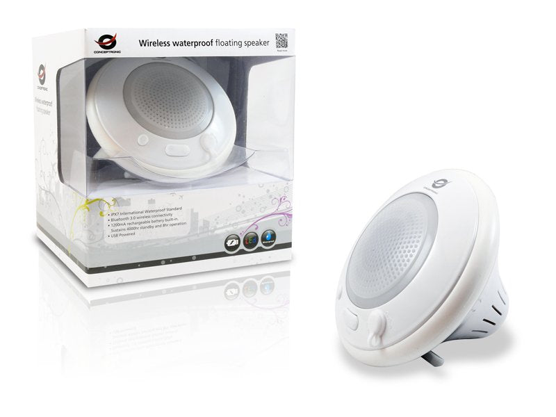 Conceptronic Cllwaprospkw Wireless Waterproof Floating Speaker Ipx7 International Waterproof Standardbluetooth 3.0 Wireless Con