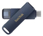 EAN 0619659211851 - SanDisk iXpand unidad flash USB 128 GB USB Type-C / Lightning 3.2 Gen 1 (3.1 Gen 1) Azul imagen 1
