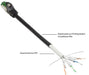 EAN 4014619510870 - Alcasa 8062-H400S cable de red Negro 40 m Cat6a S/FTP (S-STP) imagen 2