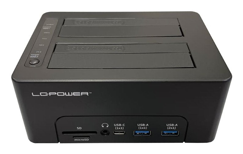 EAN 4262443280227 - LC-Power LC-DOCK-C-MULTI-HUB base de conexión para disco duro USB 3.2 Gen 2 (3.1 Gen 2) Type-C Negro imagen 6