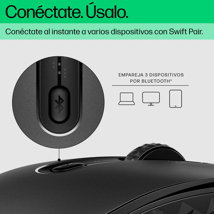EAN 5715063525555 - HP 695 Qi-Charging Wireless Mouse ratón Oficina Ambidextro Bluetooth 4000 DPI imagen 6