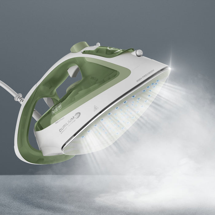 EAN 3121040087848 - Tefal Easygliss Eco FV5781 Plancha vapor-seco Suela de Durilium Airglide 2800 W Blanco, Verde imagen 8