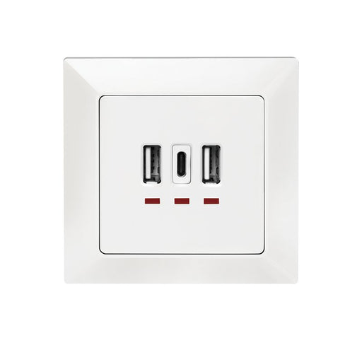 EAN 4052792061376 - LogiLink PA0254 toma de corriente 2 x USB A + 1 x USB C Blanco imagen 2
