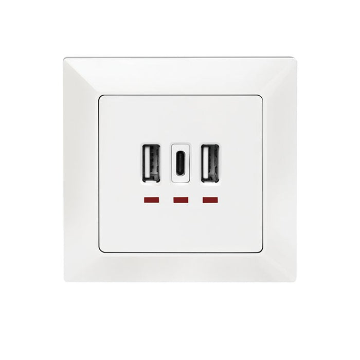 EAN 4052792061376 - LogiLink PA0254 toma de corriente 2 x USB A + 1 x USB C Blanco imagen 2