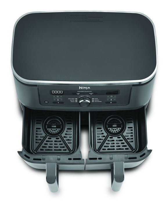 EAN 0622356322676 - Ninja DZ400EU freidora Doble 9,5 L Independiente 2470 W Freidora de aire caliente Gris imagen 6