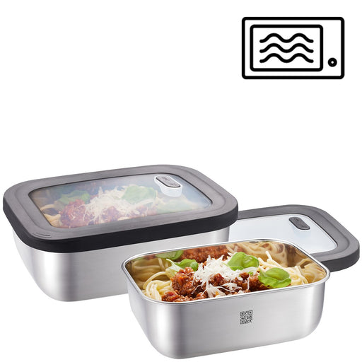 EAN 4006664127813 - GEFU 12781 recipiente de almacenar comida Rectangular Establecer Acero inoxidable 2 pieza(s) imagen 1