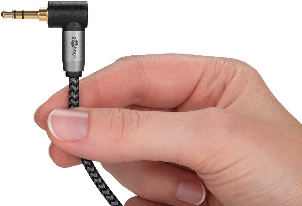 EAN 4040849652790 - Goobay 65279 cable de audio 2 m 3,5mm TRS Negro, Plata imagen 4