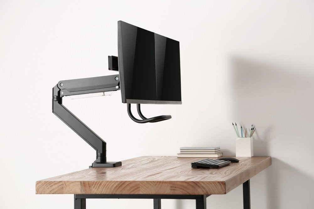EAN 8716309127684 - Gembird MA-DA2-04 soporte para monitor 81,3 cm (32") Escritorio Negro imagen 14