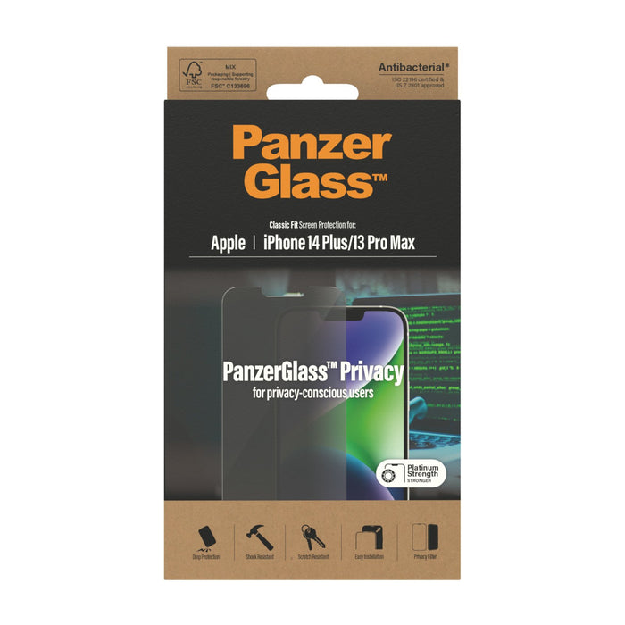 EAN 5711724127694 - PanzerGlass ® Privacy Screen Protector iPhone 14 Plus |13 Pro Max| Classic Fit Protector de pantalla Appl imagen 3