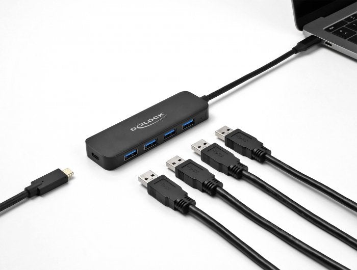 EAN 4043619641703 - DeLOCK 64170 hub de interfaz USB 3.2 Gen 1 (3.1 Gen 1) Type-C 5000 Mbit/s Negro imagen 3