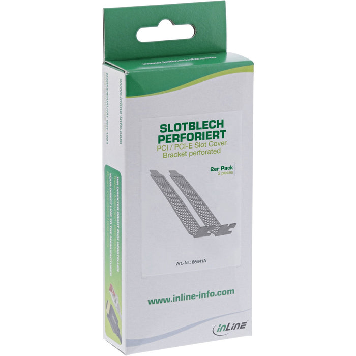 Inline Pci / Pci-E Slot Cover Bracket Perforado 2 Uds. Colocar