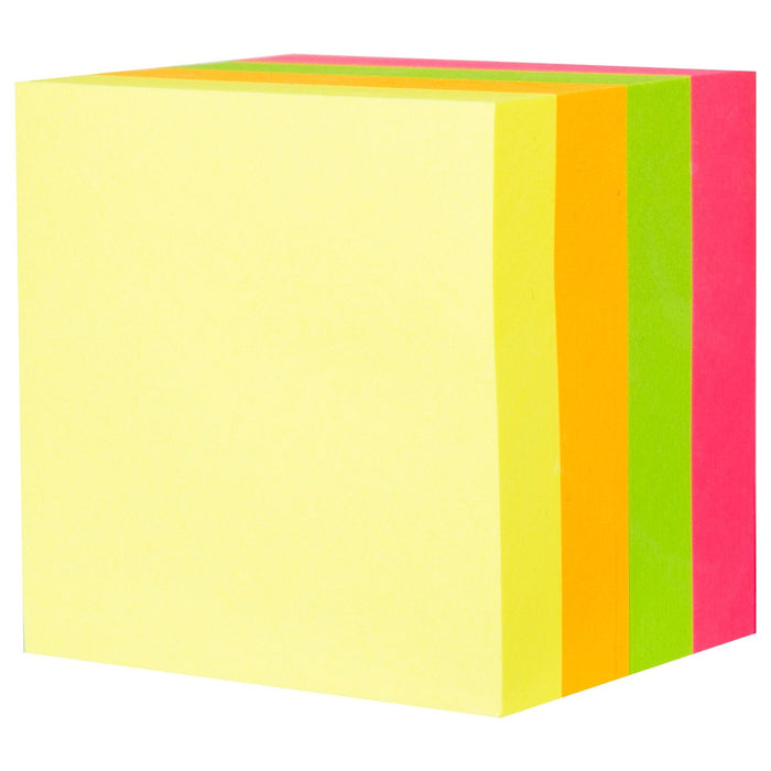Deli Cubo Notas 4x100h 51x51mm Colores Surtidos Neon