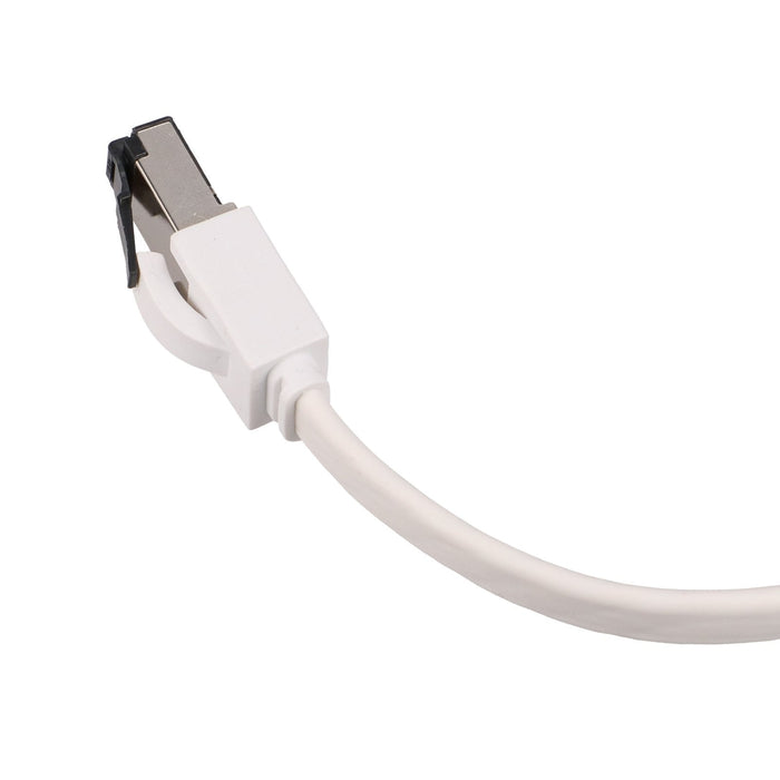 Extralink Lan Patchcord Cat.8 U Ftp 15m 40g Flat Shielded Foiled Twisted Pair Bare Copper White