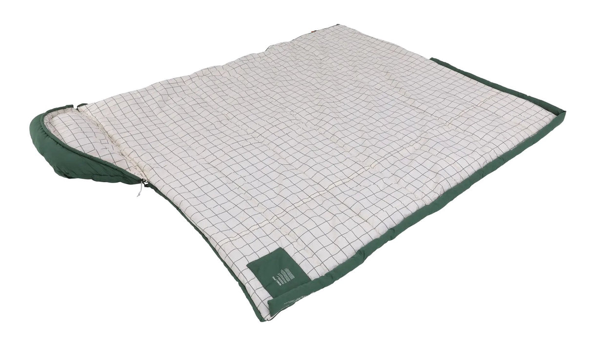 Saco De Dormir Outwell Camper Prime, Cremallera Izquierda, Verde.