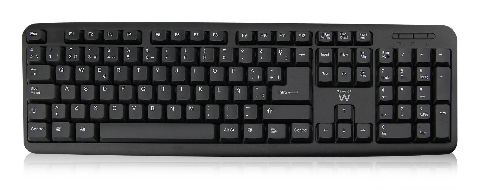 EAN 8716065242096 - Ewent EW3109 teclado Universal USB QWERTY Español Negro imagen 1