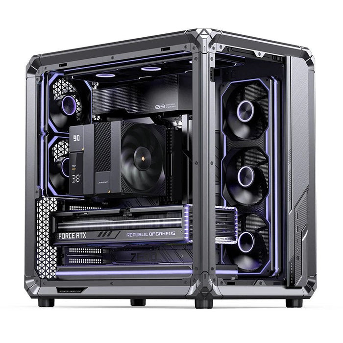 Caja Atx Jonsbo X400 Pro Cristal Templado Curvo Gris