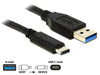 EAN 4043619838691 - DeLOCK 0.5m USB3.1-C/USB3.1-A cable USB USB 3.2 Gen 2 (3.1 Gen 2) 0,5 m USB A USB C Negro imagen 2