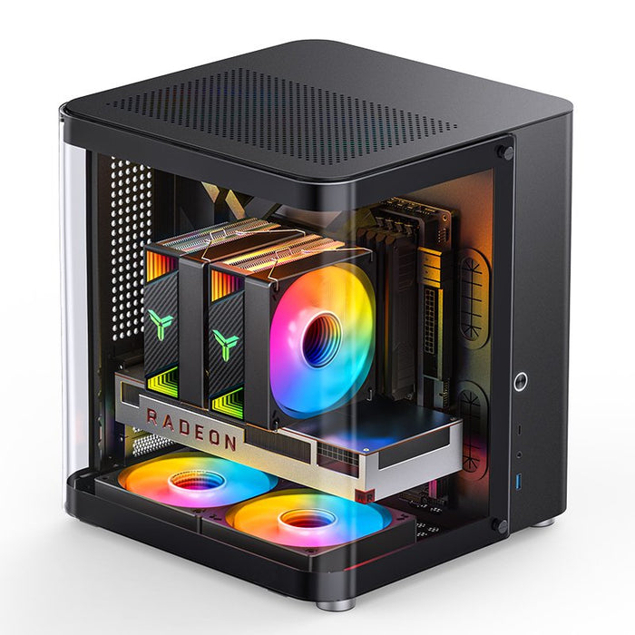Jonsbo Tk-1 2.0 Micro-Atx Gehäuse, Temperojo Glass - Negro