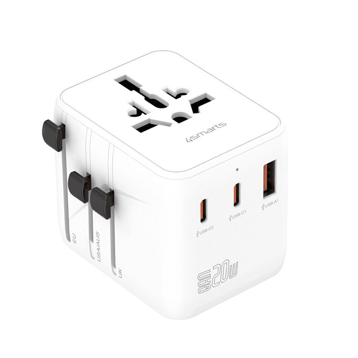 Adapter Podrózny 20w Gan Nomad 2xusb-C + 1xusb-A
