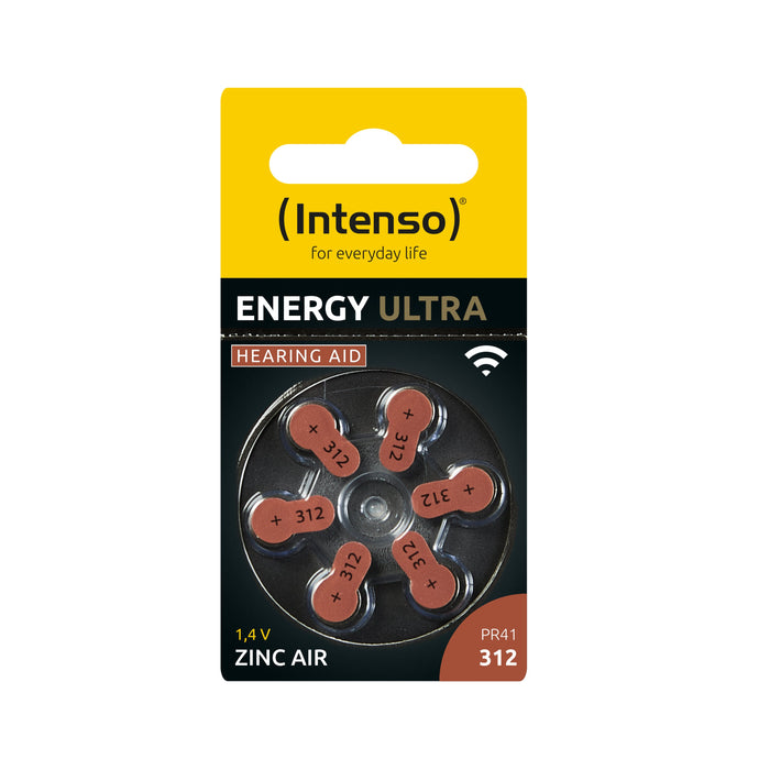 EAN 4034303029013 - Intenso A312 Energy Hörgeraete Batterie 6er Blister - Batterie - 148 mAh Batería de un solo uso 312 Zinc- imagen 2