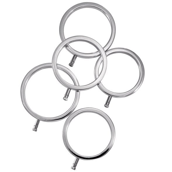 EAN 0609224031038 - ElectraStim Solid Metal Cock Rings Anillo para pene y testículos imagen 1